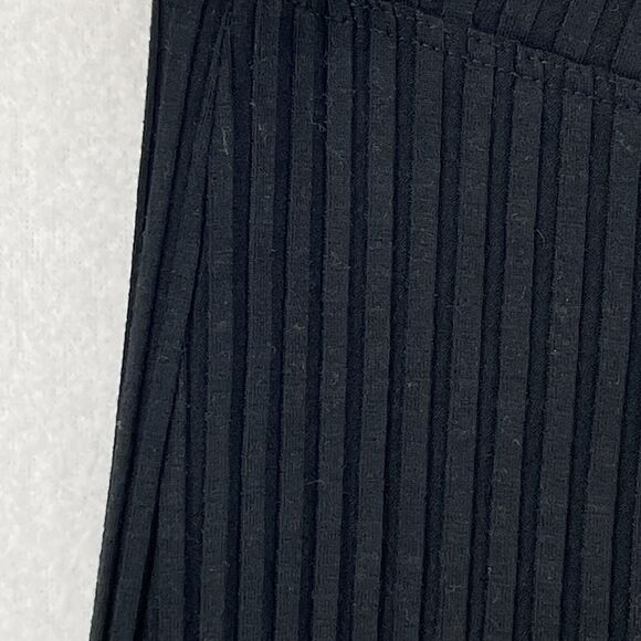 EILEEN FISHER Pants S Small Tencel Blend Stretch Ribbed Pull On Black USA - Picture 7 of 15